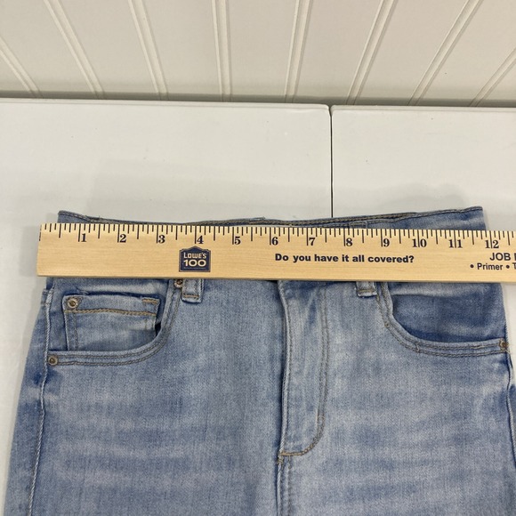 Garage Women 01 Blue Jeans High Rise Med Wash Skinny Fit Slim thru thigh leg - Picture 7 of 11